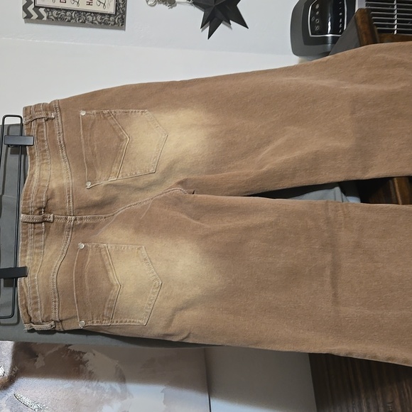 Flamingald Brown Flared Women Jeans XL - Picture 3 of 3